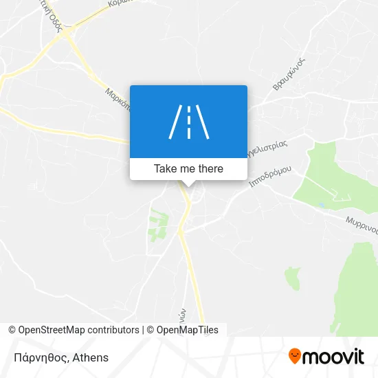 Πάρνηθος map