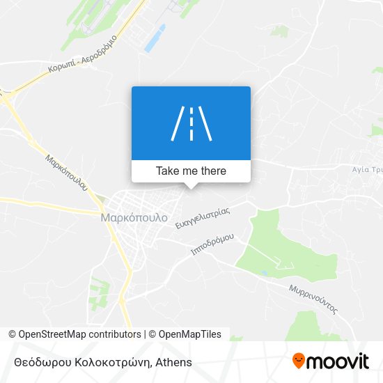 Θεόδωρου Κολοκοτρώνη map