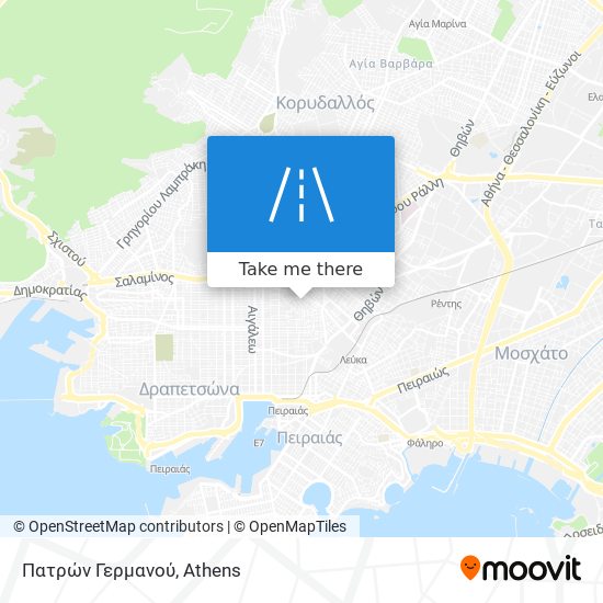 Πατρών Γερμανού map