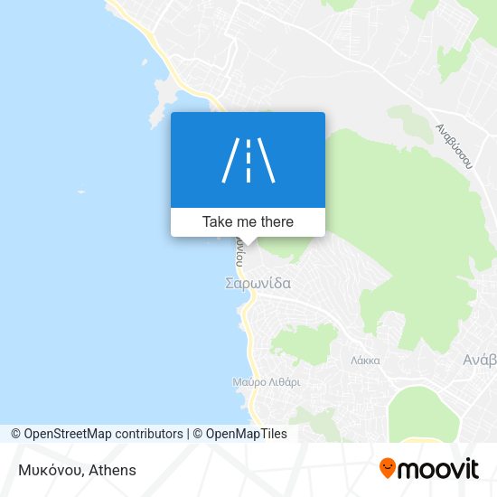 Μυκόνου map