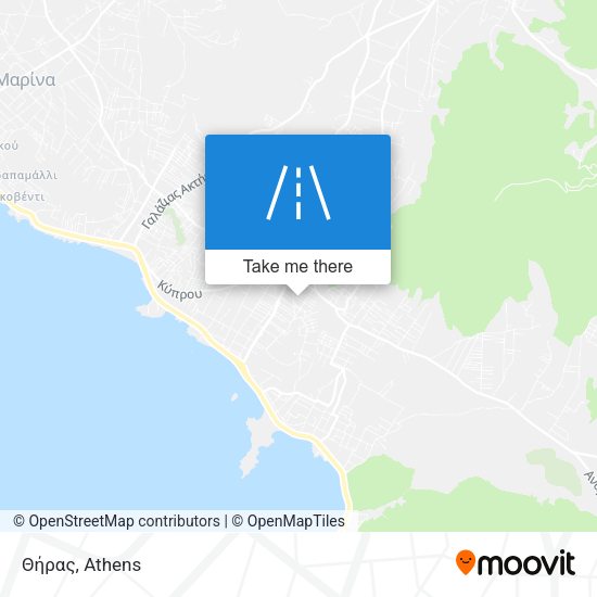 Θήρας map