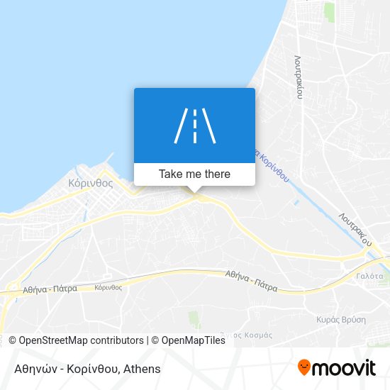 Αθηνών - Κορίνθου map