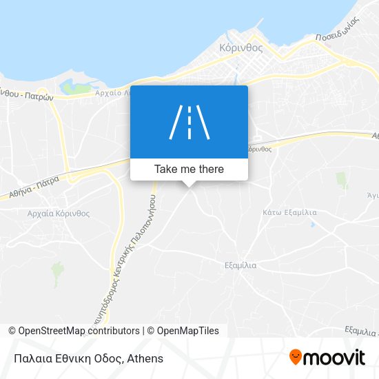 Παλαια Εθνικη Οδος map