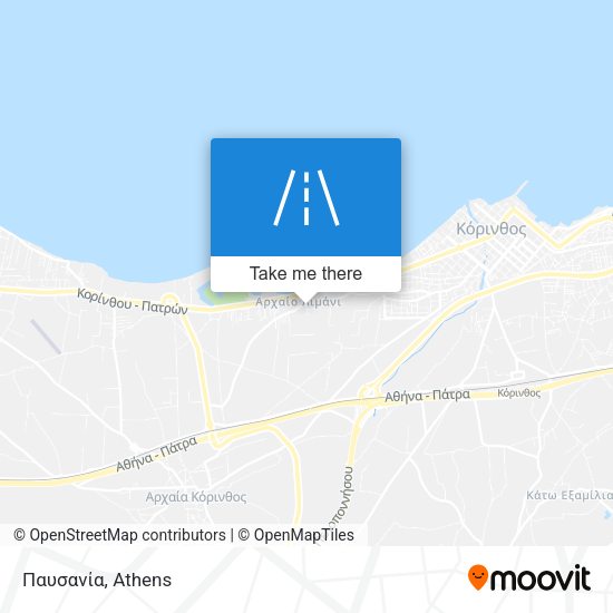 Παυσανία map