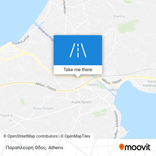 Παραπλευρη Οδος map