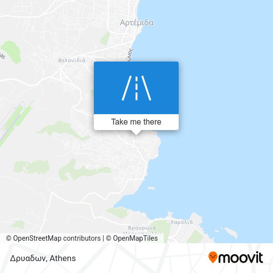 Δρυαδων map