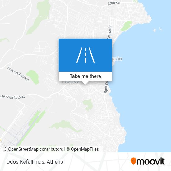Odos Kefallinias map
