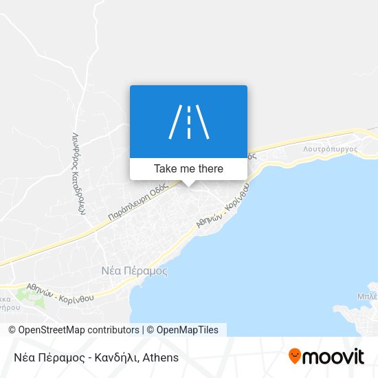 Νέα Πέραμος - Κανδήλι map