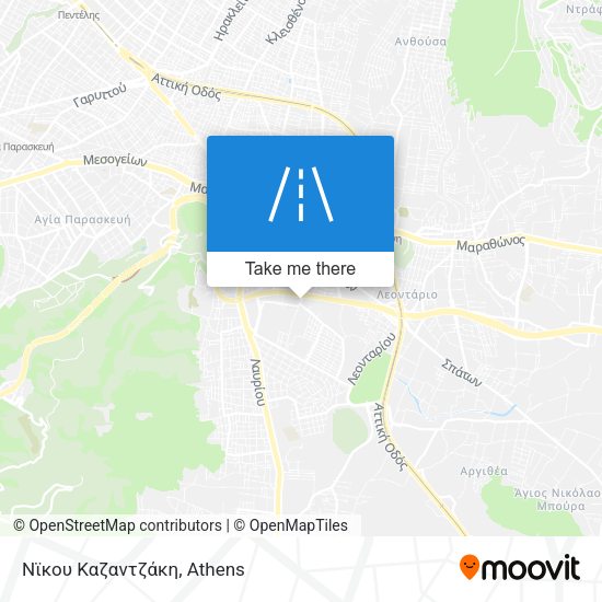 Νϊκου Καζαντζάκη map