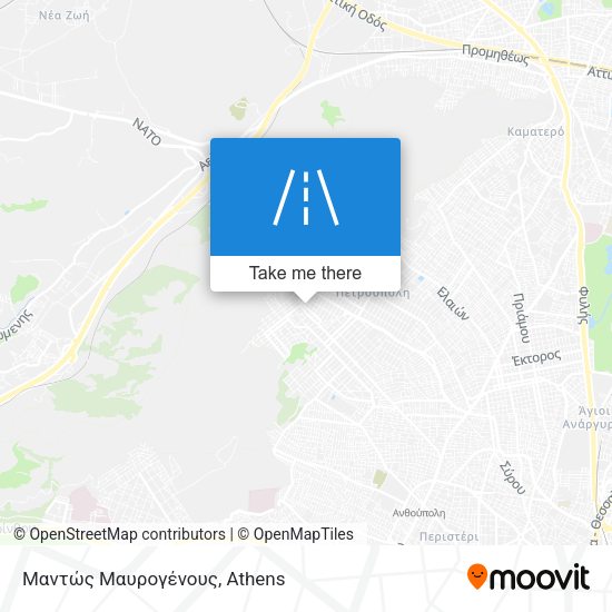 Μαντώς Μαυρογένους map