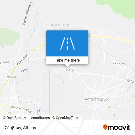 Σέρβιων map