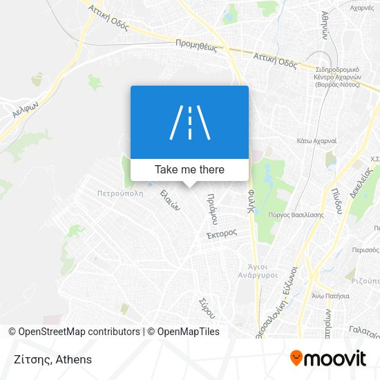 Ζίτσης map