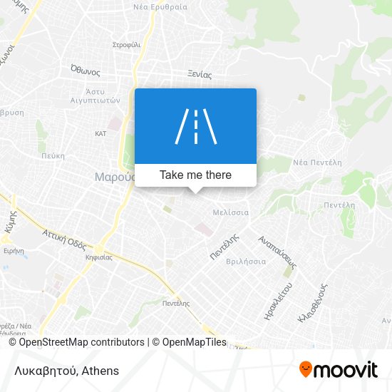 Λυκαβητού map