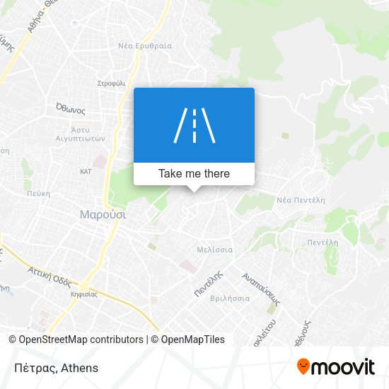 Πέτρας map