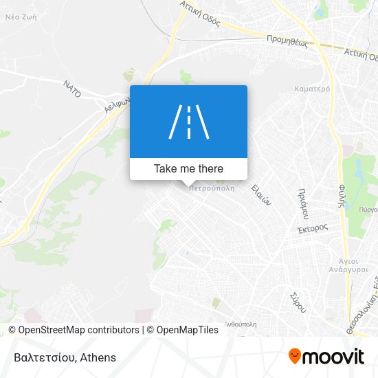 Βαλτετσίου map