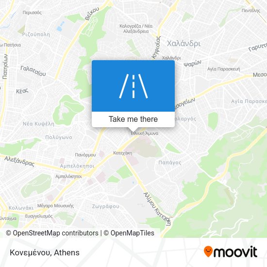 Κονεμένου map