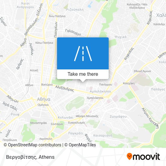 Βεργοβίτσης map