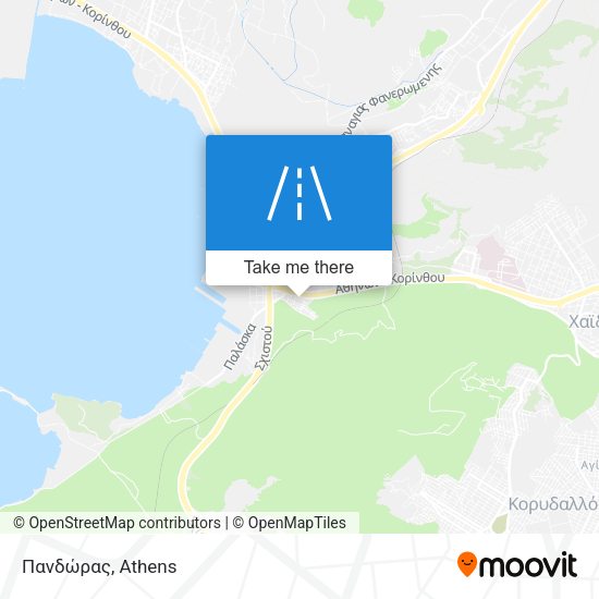 Πανδώρας map