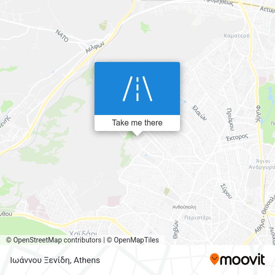 Ιωάννου Ξενίδη map