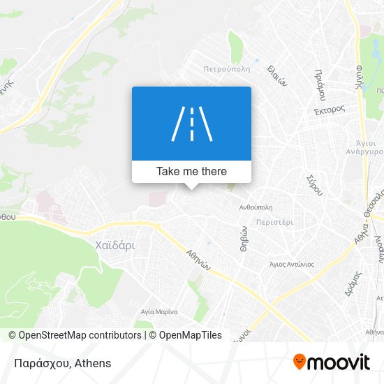 Παράσχου map