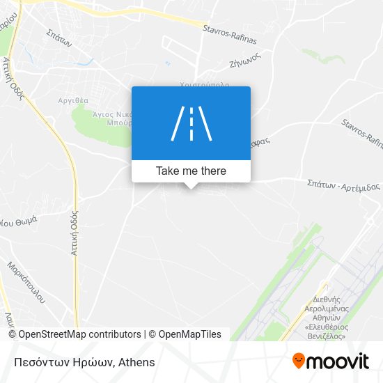 Πεσόντων Ηρώων map