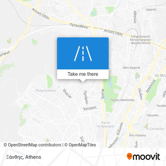 Ξάνθης map