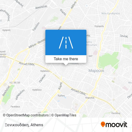 Ξενικουδάκη map