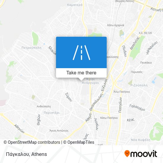 Πάγκαλου map