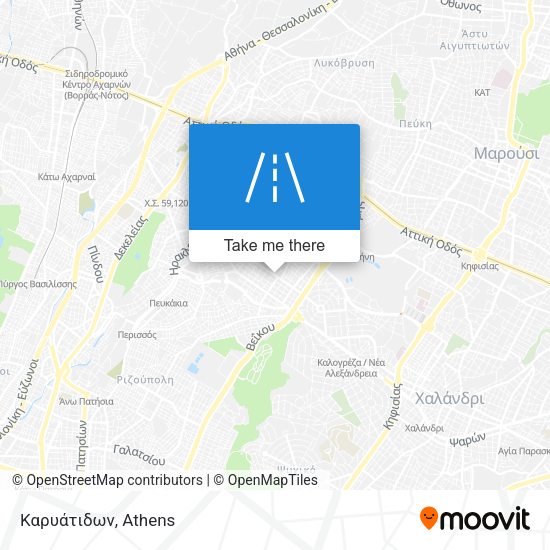 Καρυάτιδων map