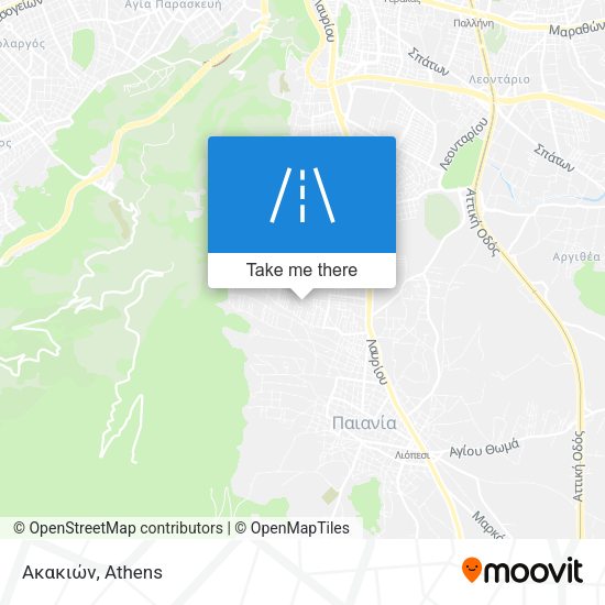 Ακακιών map