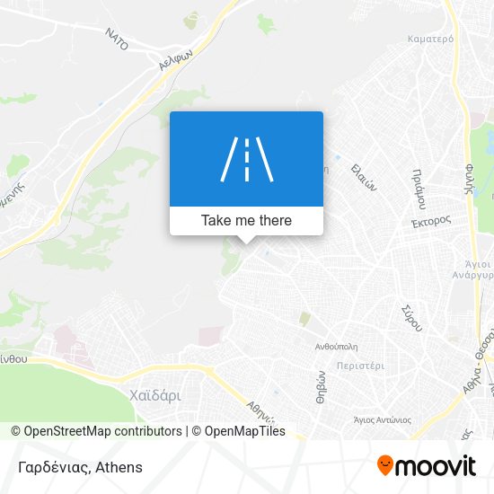 Γαρδένιας map