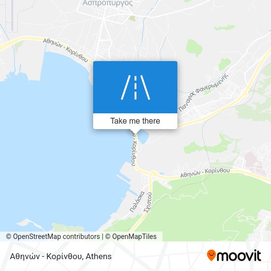Αθηνών - Κορίνθου map