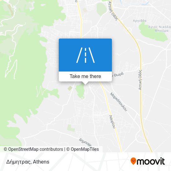 Δήμητρας map