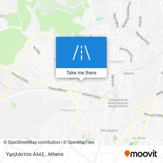 Υψηλάντου Αλέξ. map