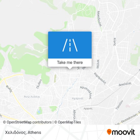 Χελιδόνος map