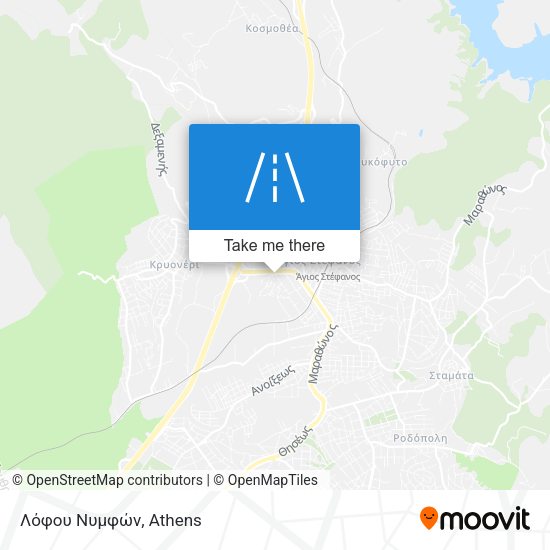 Λόφου Νυμφών map