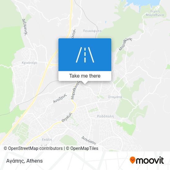 Αγάπης map