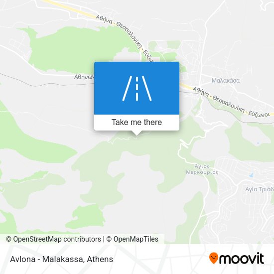 Avlona - Malakassa map
