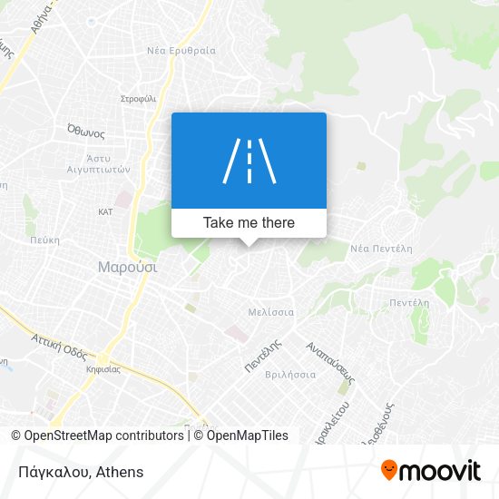 Πάγκαλου map