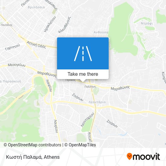 Κωστή Παλαμά map