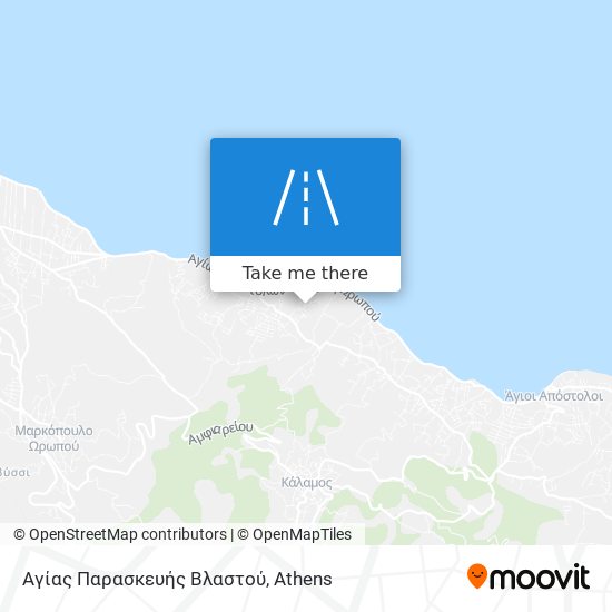 Αγίας Παρασκευής Βλαστού map