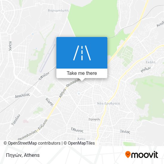 Πηγών map