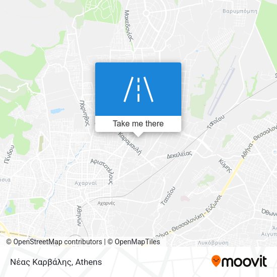 Νέας Καρβάλης map