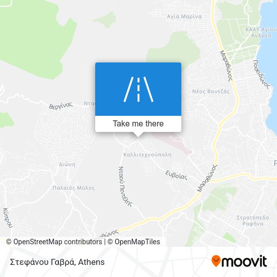Στεφάνου Γαβρά map