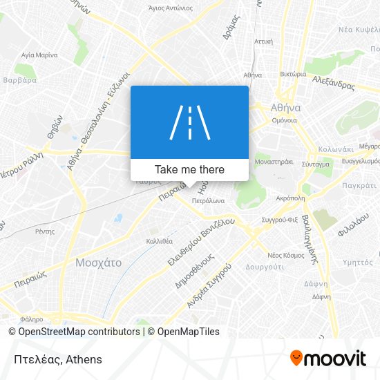 Πτελέας map