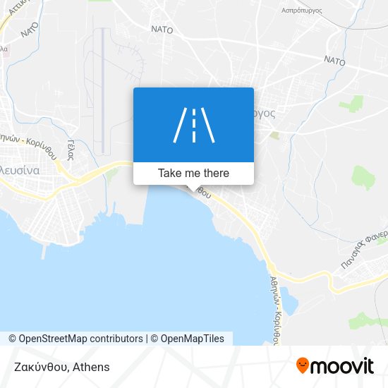 Ζακύνθου map