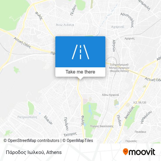 Πάροδος Ιωλκού map