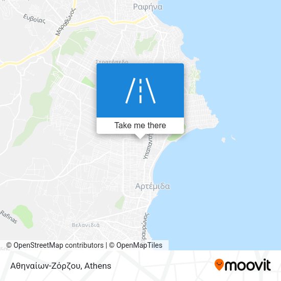 Αθηναίων-Ζόρζου map