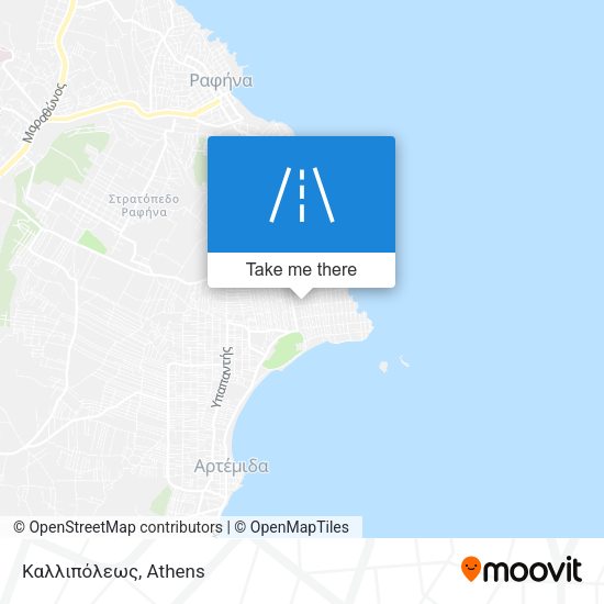 Καλλιπόλεως map
