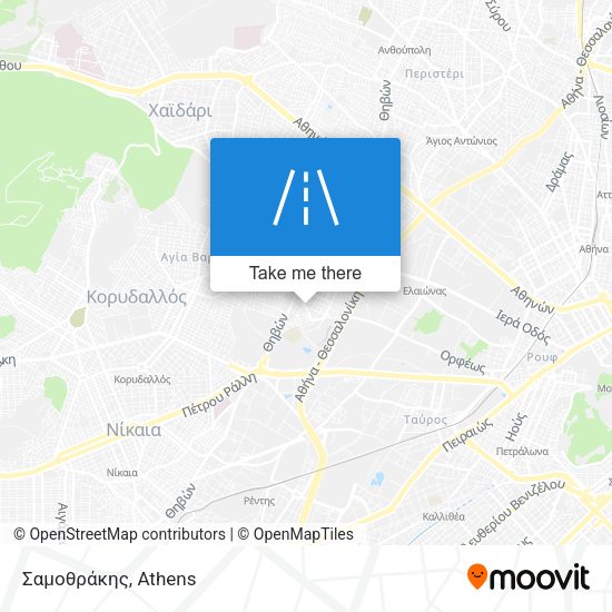 Σαμοθράκης map